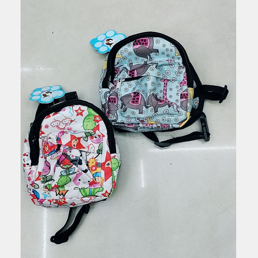 Pet small backpack Fashion tarp cartoon small backpack Dog go out fashion small backpack Item Picture