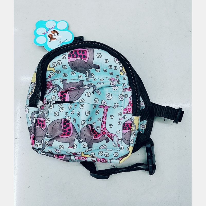 Pet small backpack Fashion tarp cartoon small backpack Dog go out fashion small backpack details Picture