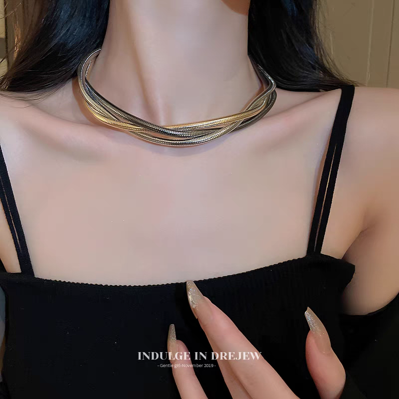 项圈女项链2023新款爆款锁骨链高级感轻奢小众时尚颈链配饰