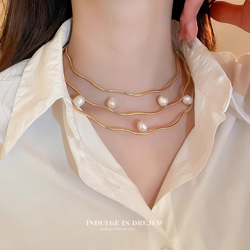 项圈女项链2023新款爆款锁骨链高级感轻奢小众时尚颈链配饰详情图4