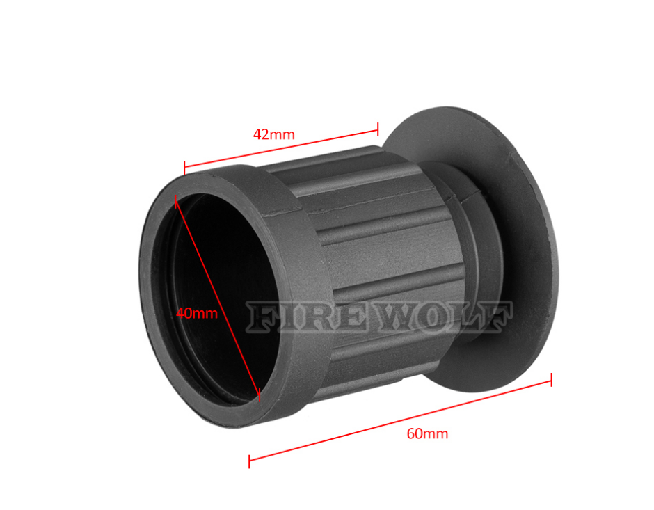 72004 火狼 橡胶眼罩 防冲击短眼罩 瞄准镜护目套 橡胶瞄准镜单筒护眼罩详情5