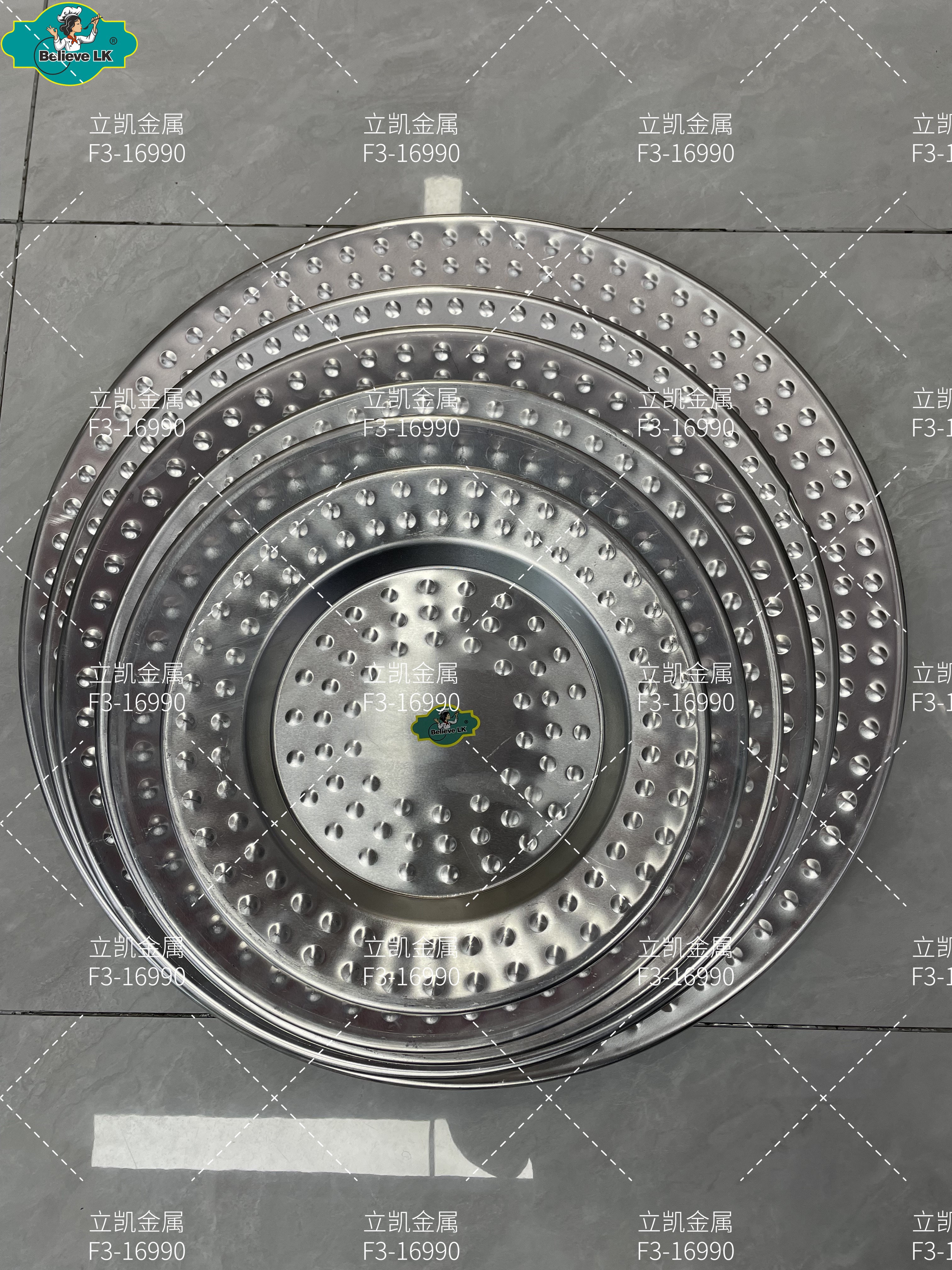 铝制品 出口手抓圆铝盘LKP4001-4006