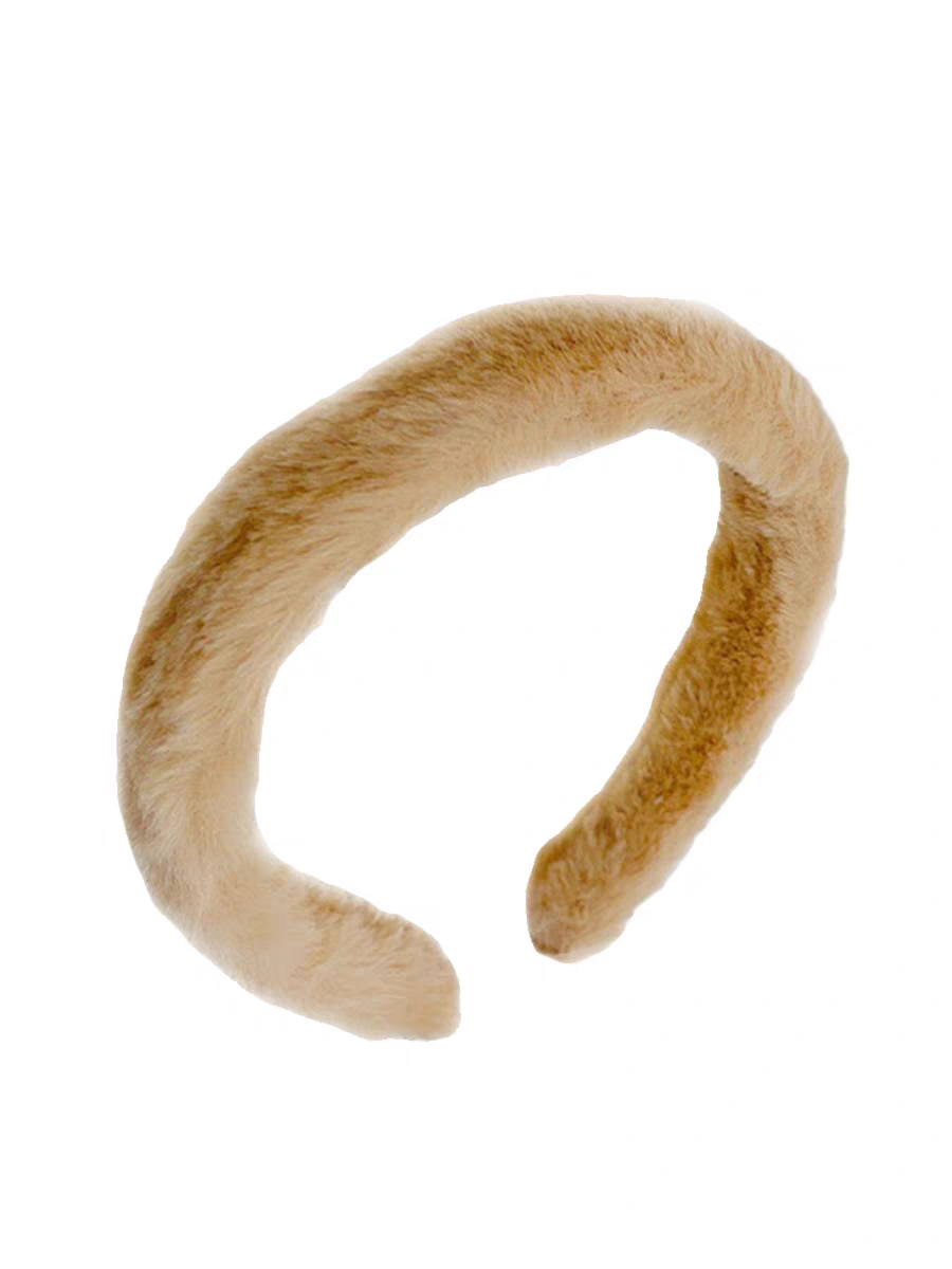 Autumn and winter plush high top hair band 2023 New style, holiday Internet celebrity anti-slip hair clip for washing face, hair braid detail image 16