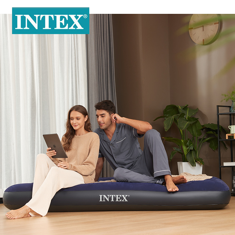INTEX 64759 Outdoor camping flocking line air bed Inflatable mattress for export car inflatable bed Application Scenario
