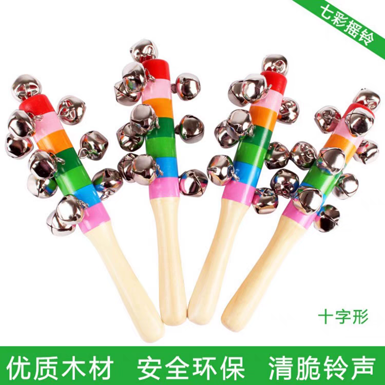 Orff Early Education Percussion Instruments, Infant and toddler Kindergarten morning exercises, Baby toys, colorful rattle musical instrument toys, Enlightenment Education, Wooden eco-friendly children's educational toys