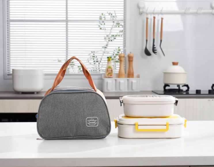 G33-1313 Cartoon Wide lunch Box insulated Bag, fresh and clean insulated bag, portable insulated bag, Office worker insulated bag detail image 6