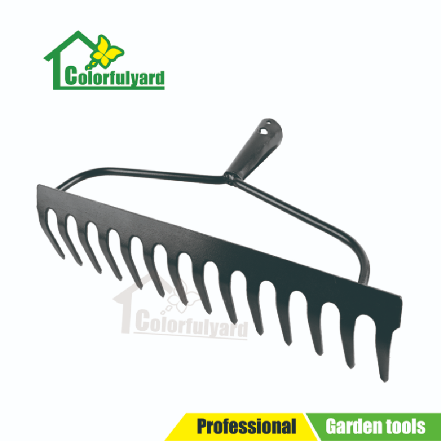 园林工具翻土耙/农用耙/钉耙/松土耙/铁耙/钢耙/扭齿耙/GARDEN LEAF RAKE五金工具