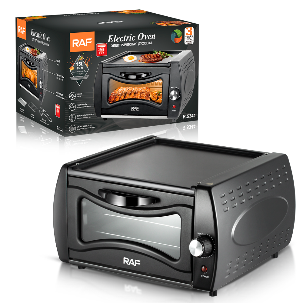 RAF electric oven, European standard two-in-one multi-functional household oven, fully automatic oven, fryer, visible 15L frying pan Specification image
