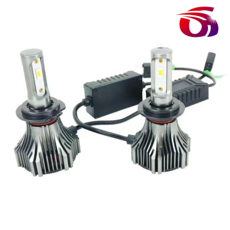 Automotive LED headlights, 60W high beams, H4H7 spotlights, wide-voltage truck lights, automobiles pic 1