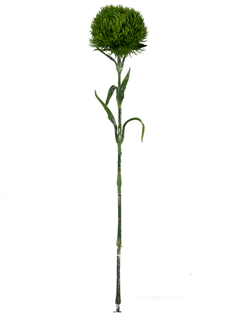 Green carnation artificial flower, simple style home flower arrangement, soft rubber artificial flower decorative item, artificial green ball wholesale pic 3