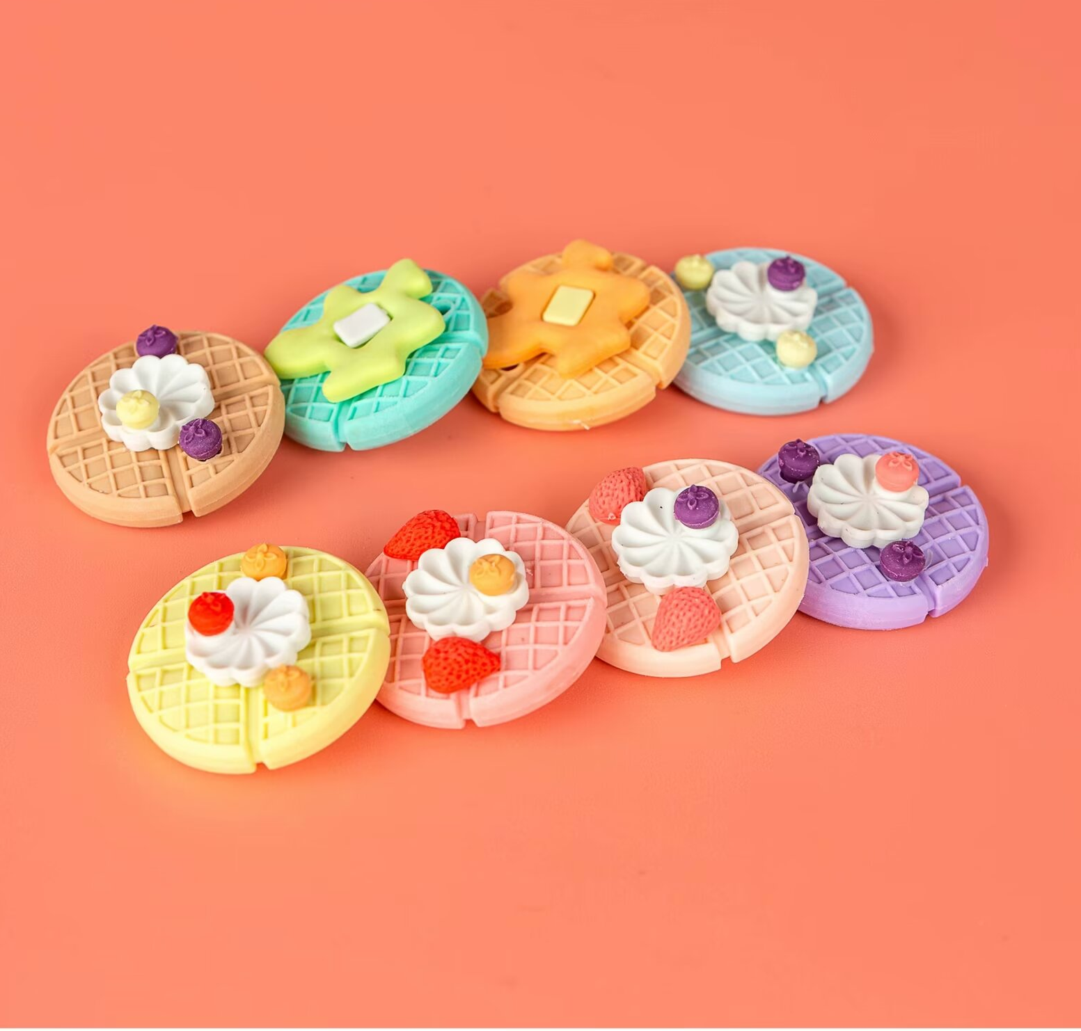 橡皮/库洛米/变形小汽车/樱花像皮/橡皮擦圆珠笔白底实物图