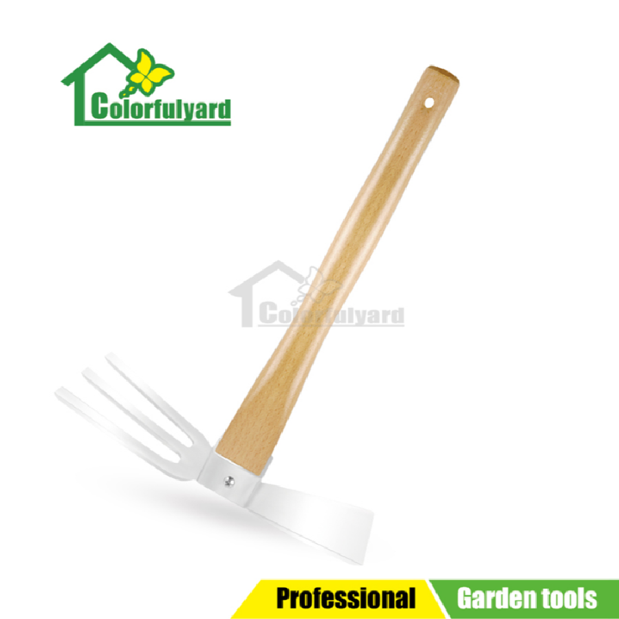 不锈钢草耙/锄头/耙子/花铲/铁锹/两用锄头/除草 /GARDEN TOOLS