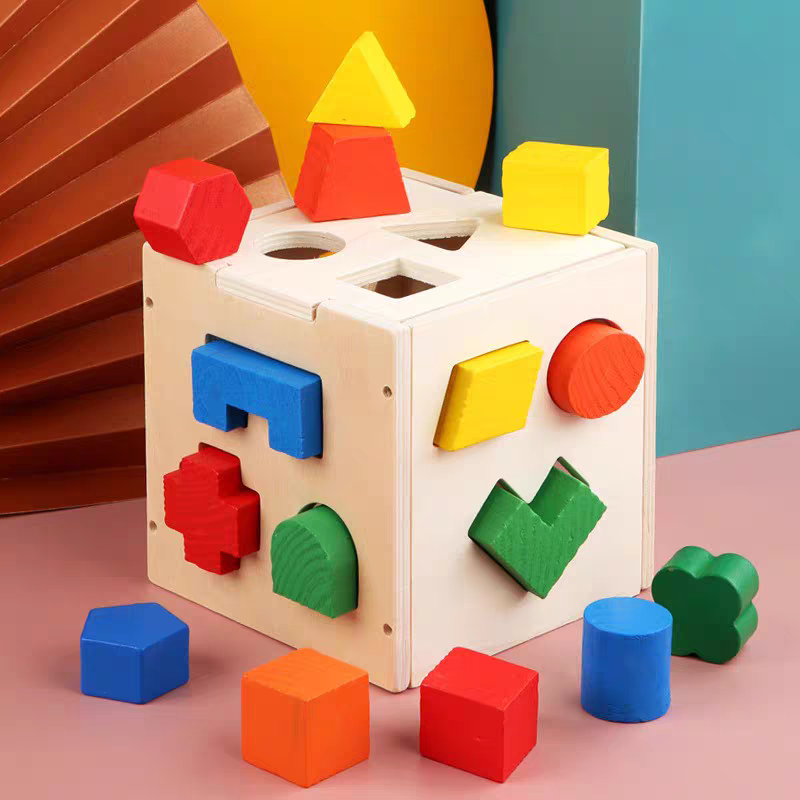 Enlightenment Early Education Wooden building blocks children's toys, educational teaching AIDS, toy series, creative assembly toys, educational building blocks that enhance children's hands-on ability detail image 7