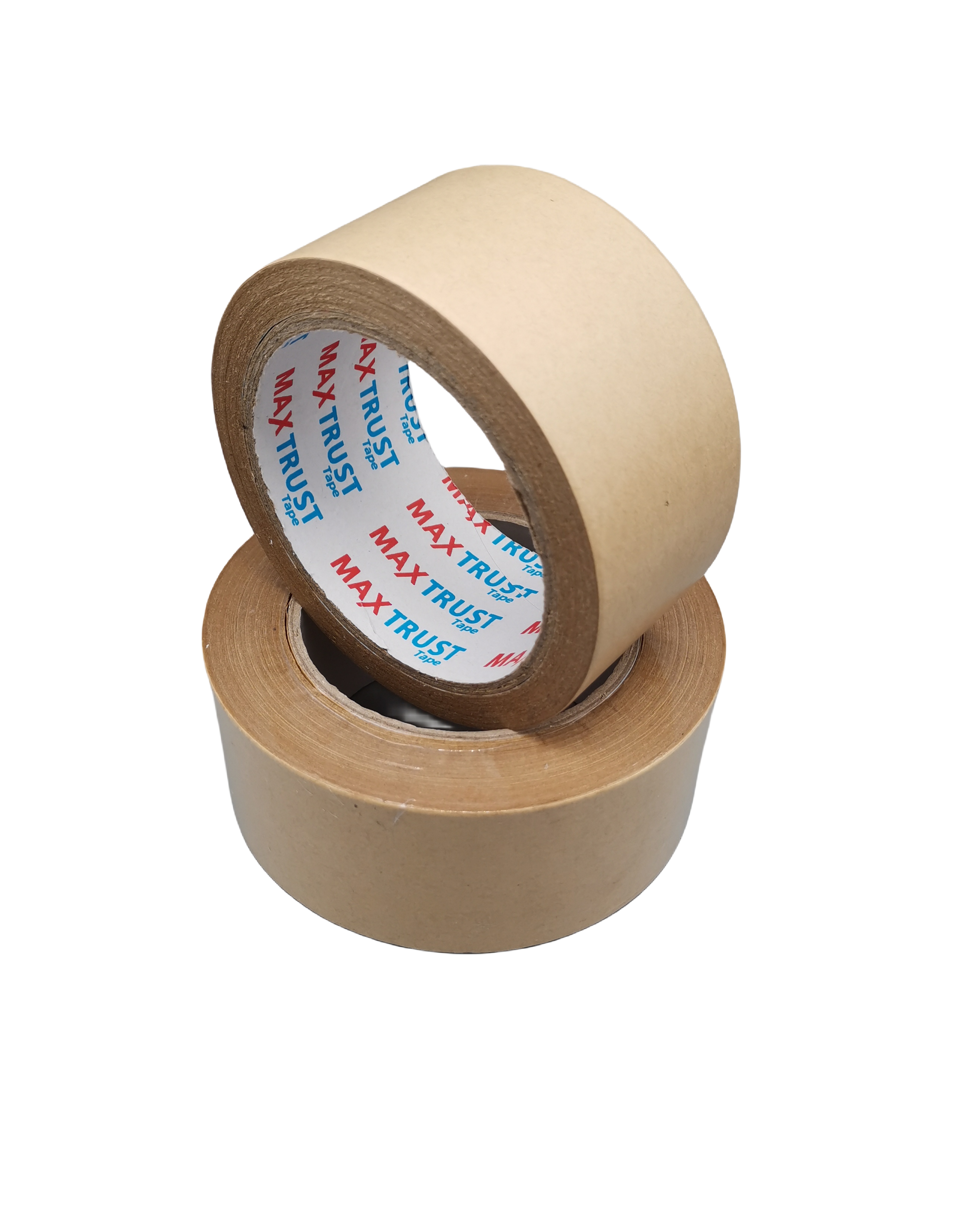 Kraft Paper Tape Strong High Viscosity Water Free Hand Tear Adhesive Tape Express Box Sealing Glue Picture Frame Big Roll Packaging