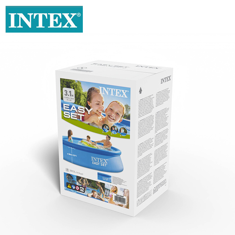 intex/泳池玩具/泳帽男女舒适/水池过滤泵497/户外用品pvc白底实物图