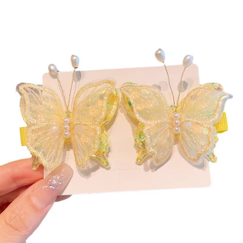 Children's butterfly hair clips, little girls' hair won't be damaged, princess hair clips, girls' broken hair, stylish clips, new baby hair accessories detail image 3