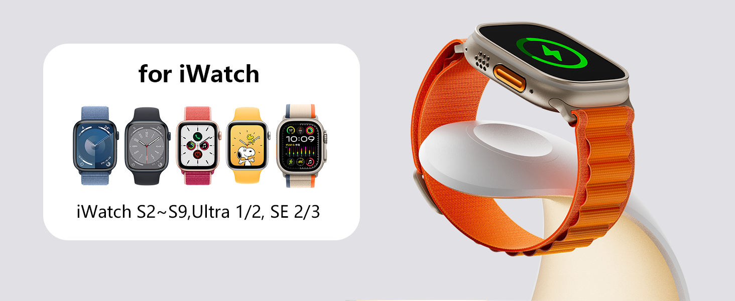 Little Moon Multi-functional magnetic wireless charger, 4-in-1 mobile phone wireless charger, watch, earphone wireless charger, RGB ambient light pic 3