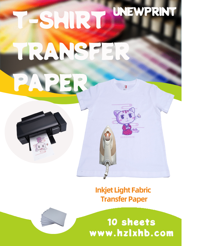 Light Color Heat Transfer Paper A4 Iron Printing T-Shirt Transfer Paper details Picture