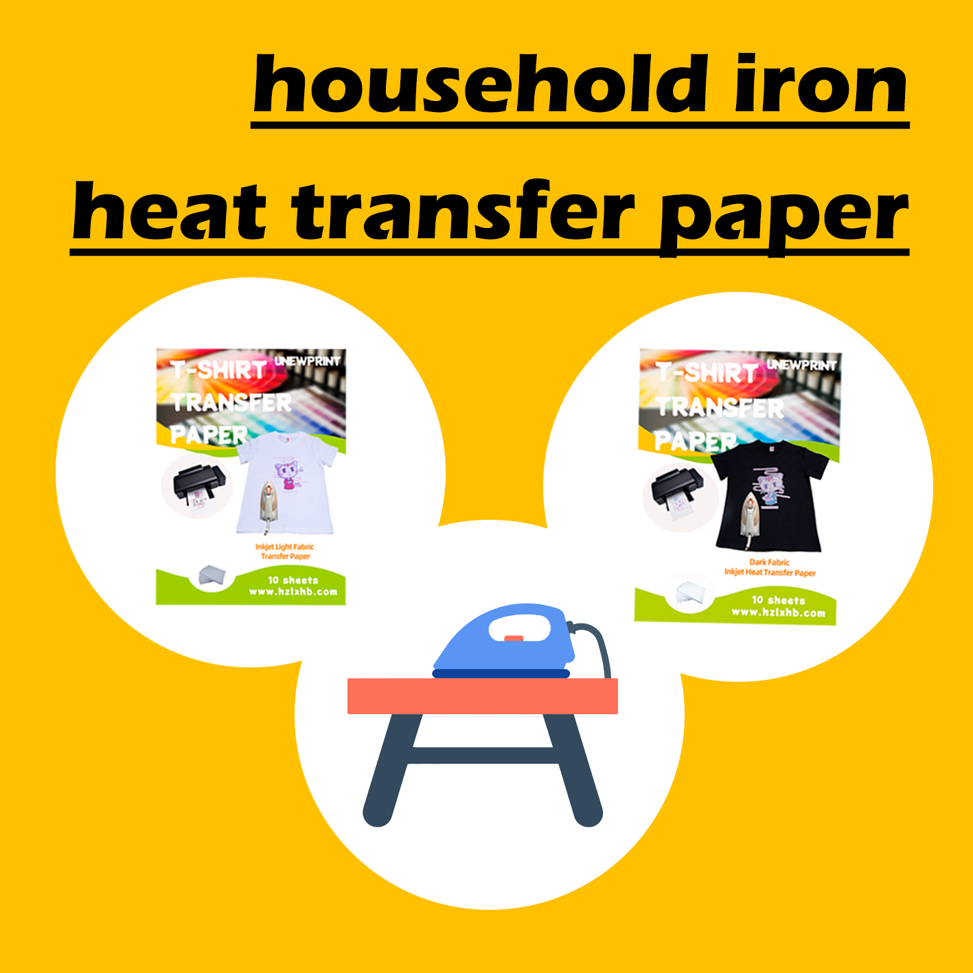 Dark Heat Transfer Paper A4 Iron T-Shirt Transfer Paper