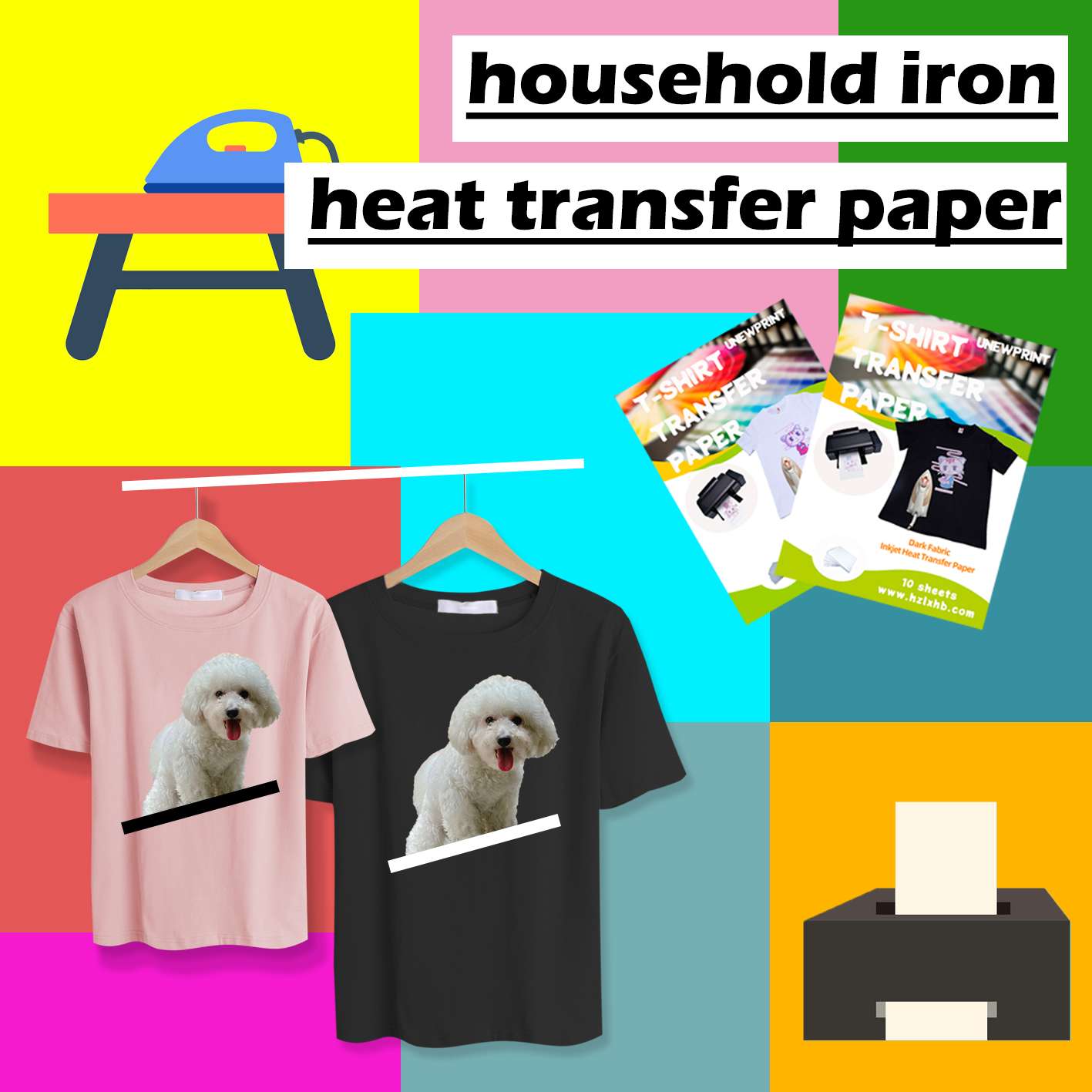 Dark Heat Transfer Paper A4 Iron T-Shirt Transfer Paper undefined