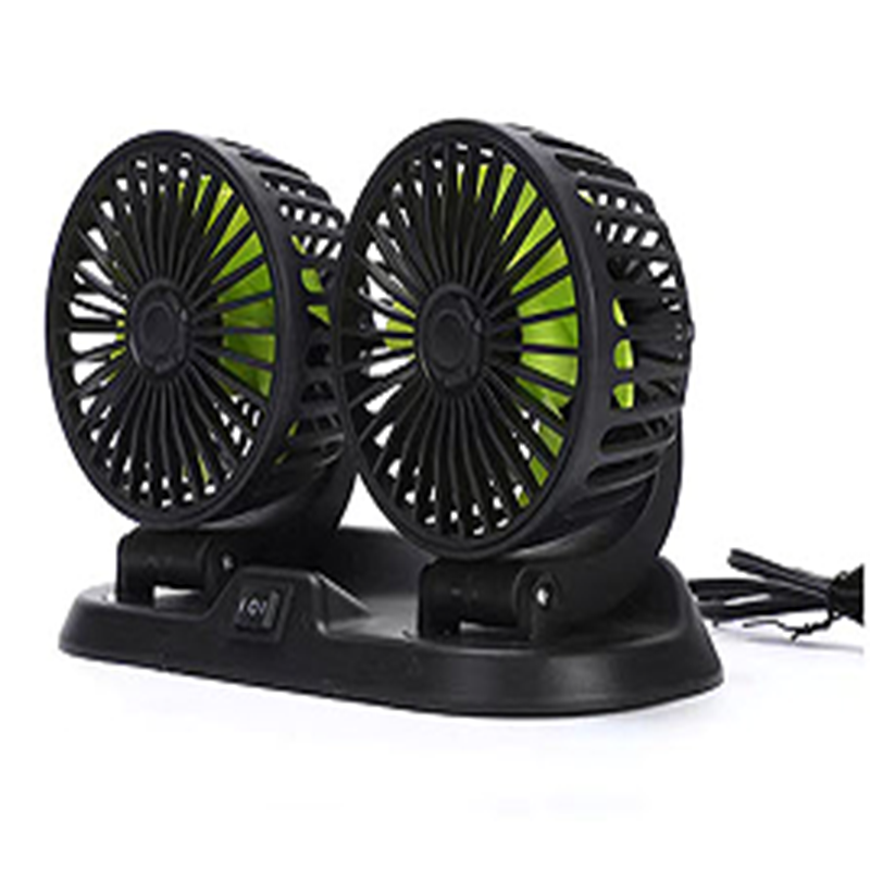 Ventilador de coche de doble cabezal (enchufe USB)
