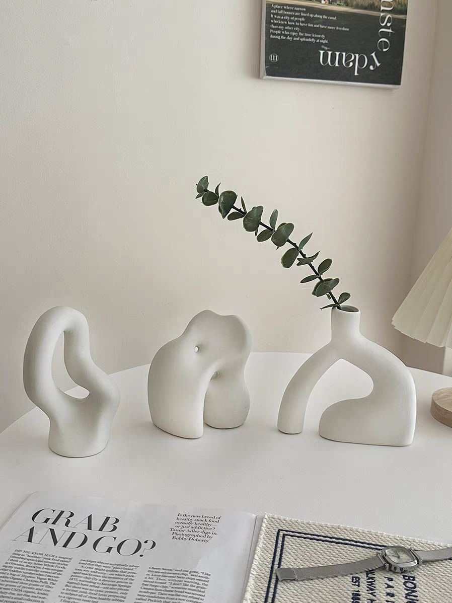 Abstract Decoration Vase Decoration Ceramic Sculpture High Sense Art Clothing Store Model Room Display