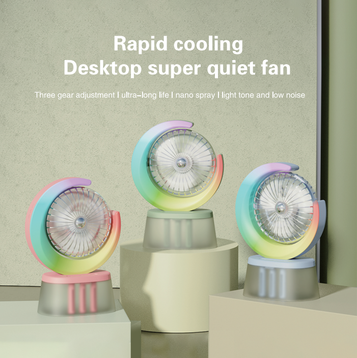 幻彩喷雾风扇，冷风机, ,冷风扇,空气加湿器，加湿器风扇（323）详情1