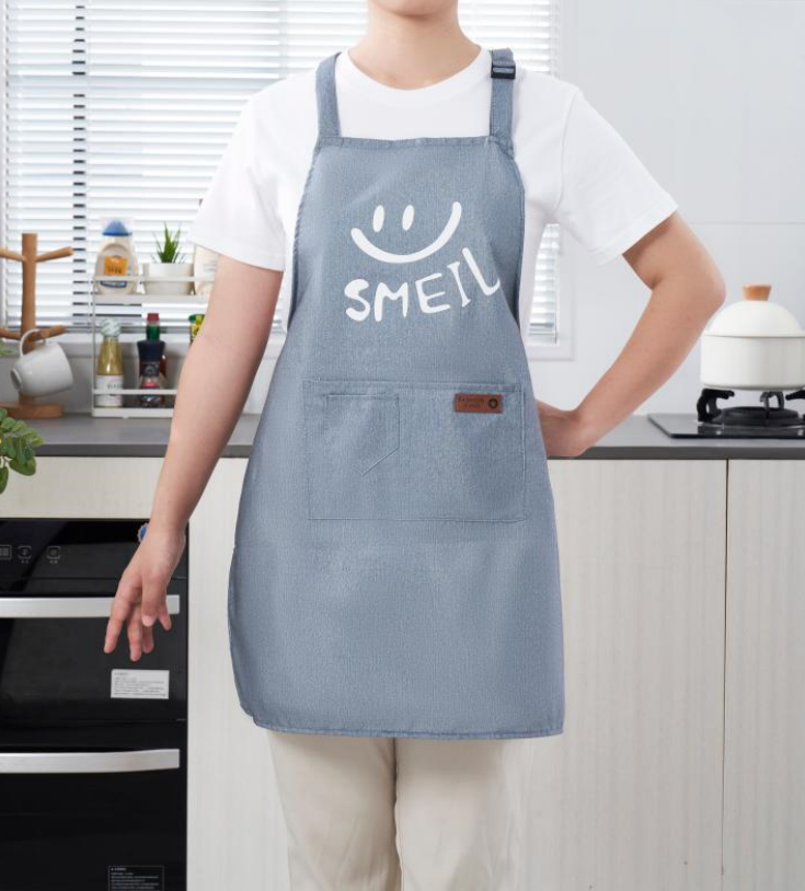 G33-1862帆布围裙领带式围裙清新风围裙加厚防水围裙高颜值围裙