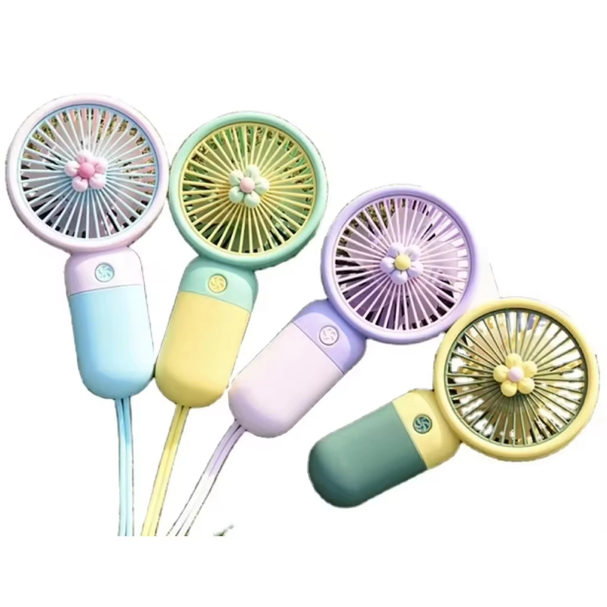 迷你便携式风扇户外手扇学生办公室使用耐用塑料材料电池充电风扇