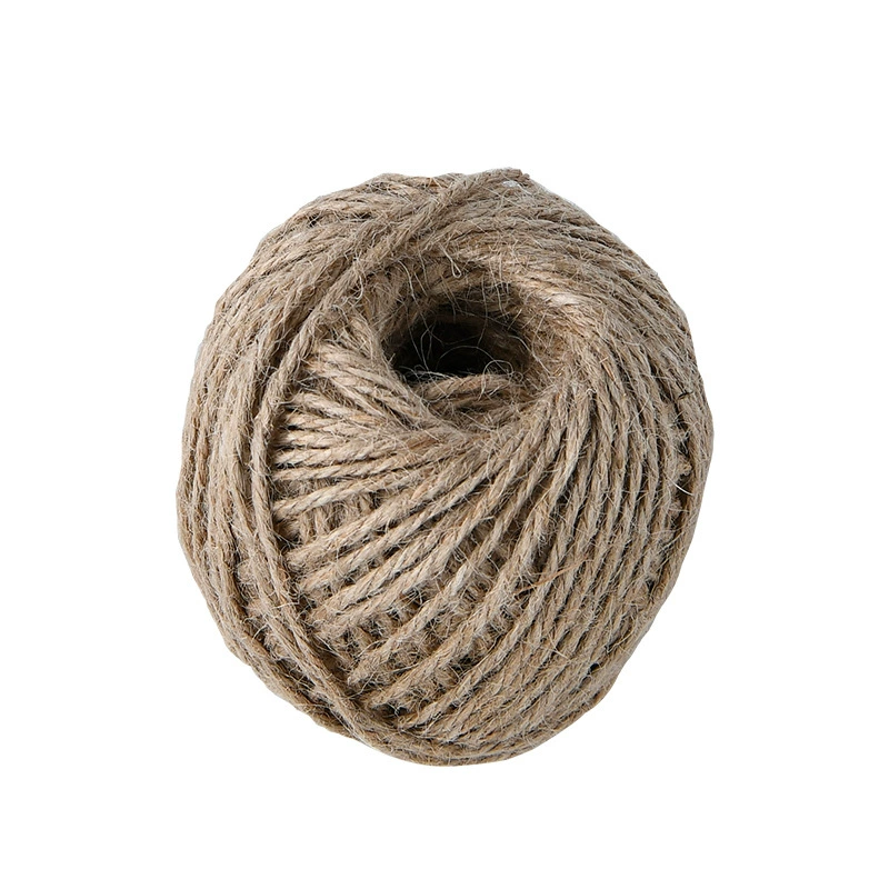Cuerda de yute cuerda de cordón de cáñamo DIY varios tamaños amarrado cuerda de cabo de guerra gato escalada cuerda de envoltura 2,mm*50 metros