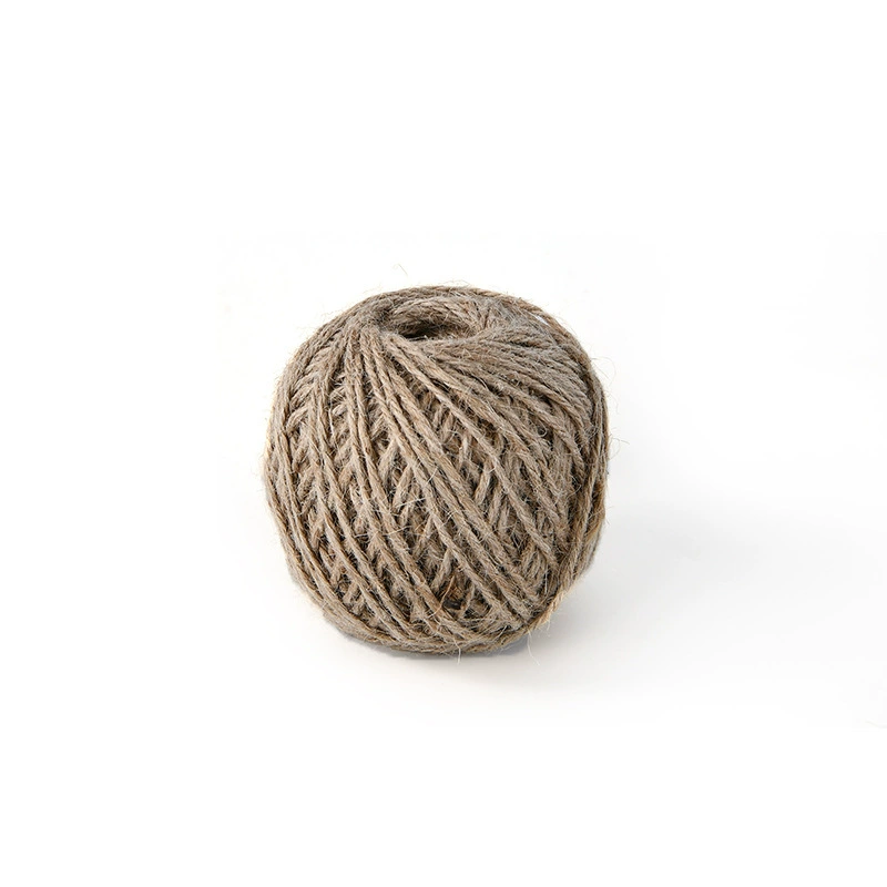 Cuerda de yute cuerda de cordón de cáñamo DIY varios tamaños amarrado cuerda de cabo de guerra gato escalada cuerda de enrolar 1.5mm* 50m