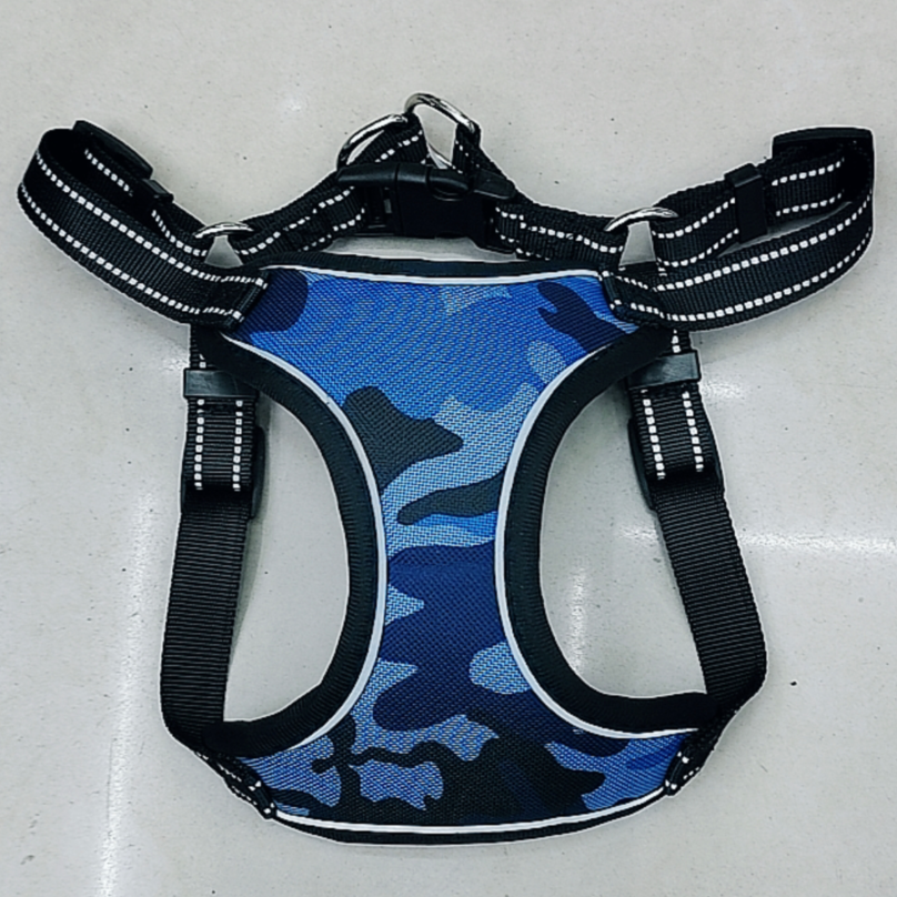 宠物用品 宠物迷彩牵引绳胸背套装 反光线牵引绳背带狗狗安全外出必备详情2