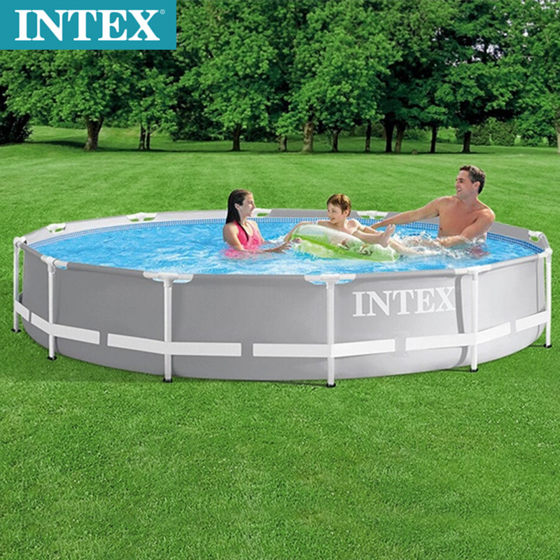 INTEX26710 outdoor swimming pool 12-foot circular pipe frame water pool pvc bracket water play pool wholesale