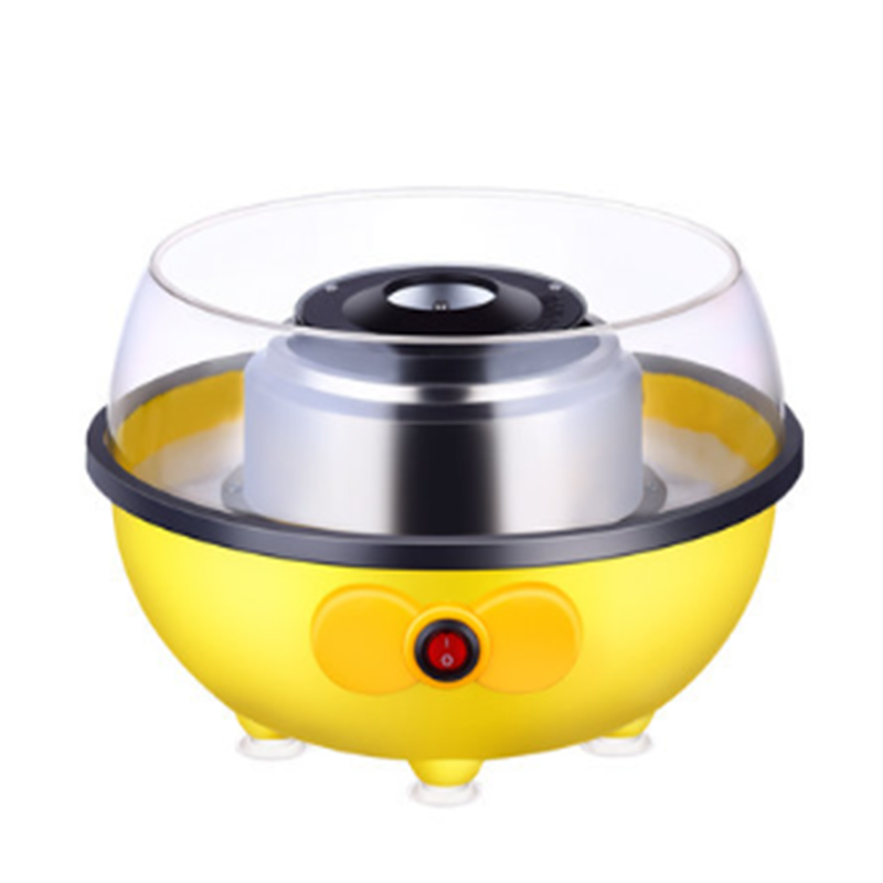 Mini máquina doméstica amarilla de marshmallow