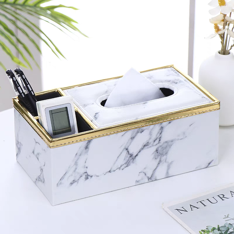 Leather hotel tissue box, restaurant, KTV, hotel, simple tissue box, office advertising, napkin box, customized LOGO detail image 5