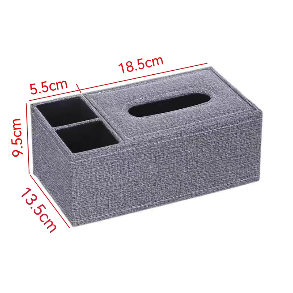 Leather hotel tissue box, restaurant, KTV, hotel, simple tissue box, office advertising, napkin box, customized LOGO detail image 1