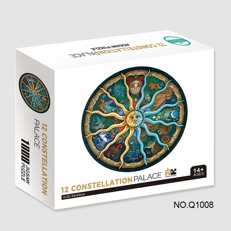 Cross-border sales of 500 pieces of 12 constellations puzzle toys