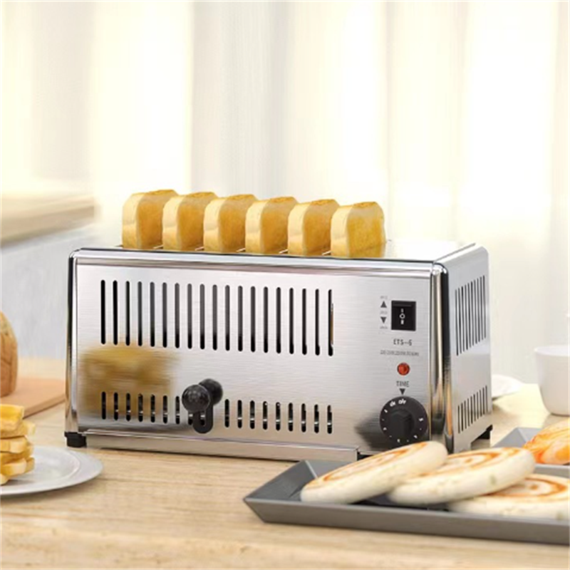 Toaster bread machine, commercial 4-slice or 6-slice heating toaster, household sandwich toaster, breakfast baking meat sandwich machine, commercial hotel breakfast electric heating bread machine details Picture