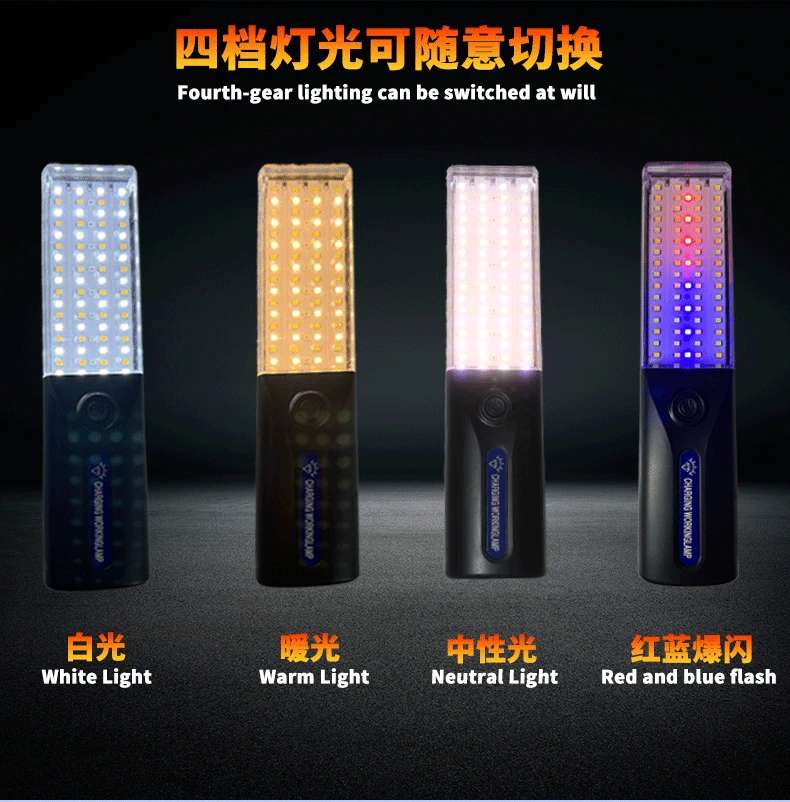 Yadoo Solar Energy Charging Work Light Strong Suction Iron Portable Compartment Mobile Power Outage Outdoor Emergency Lighting Led Lights undefined