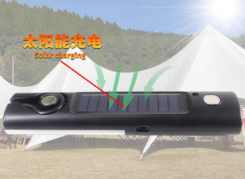 Yadoo Solar Energy Charging Work Light Strong Suction Iron Portable Compartment Mobile Power Outage Outdoor Emergency Lighting Led Lights Application Scenario