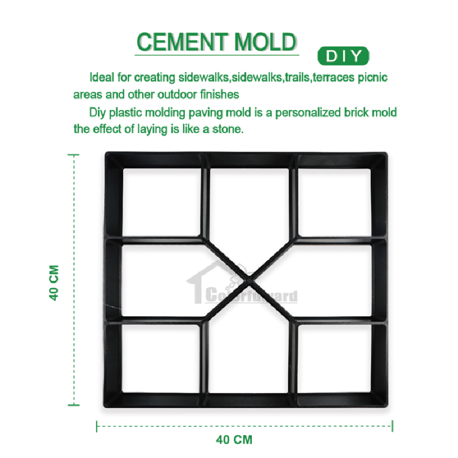 水泥砖模具/DIY景观路铺路模具/地砖压花印花模具CEMENT MOLD详情4