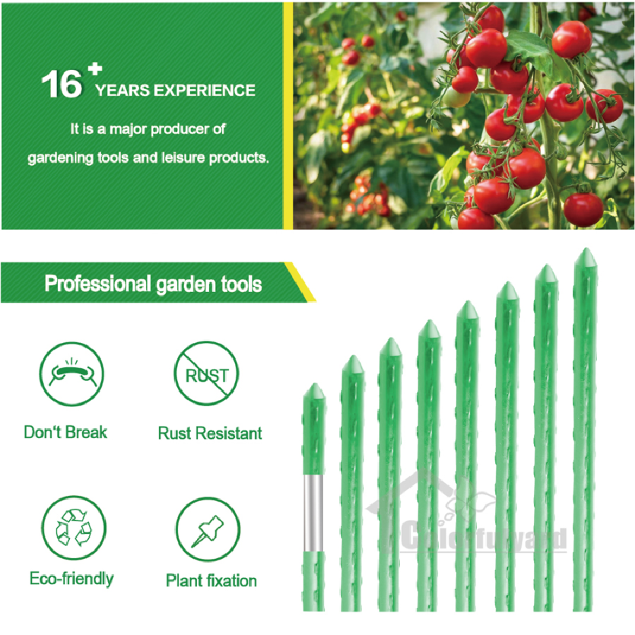 园艺支柱/包塑钢管/植物支架/支撑杆/花支柱/爬藤架/GARDEN STAKE详情4