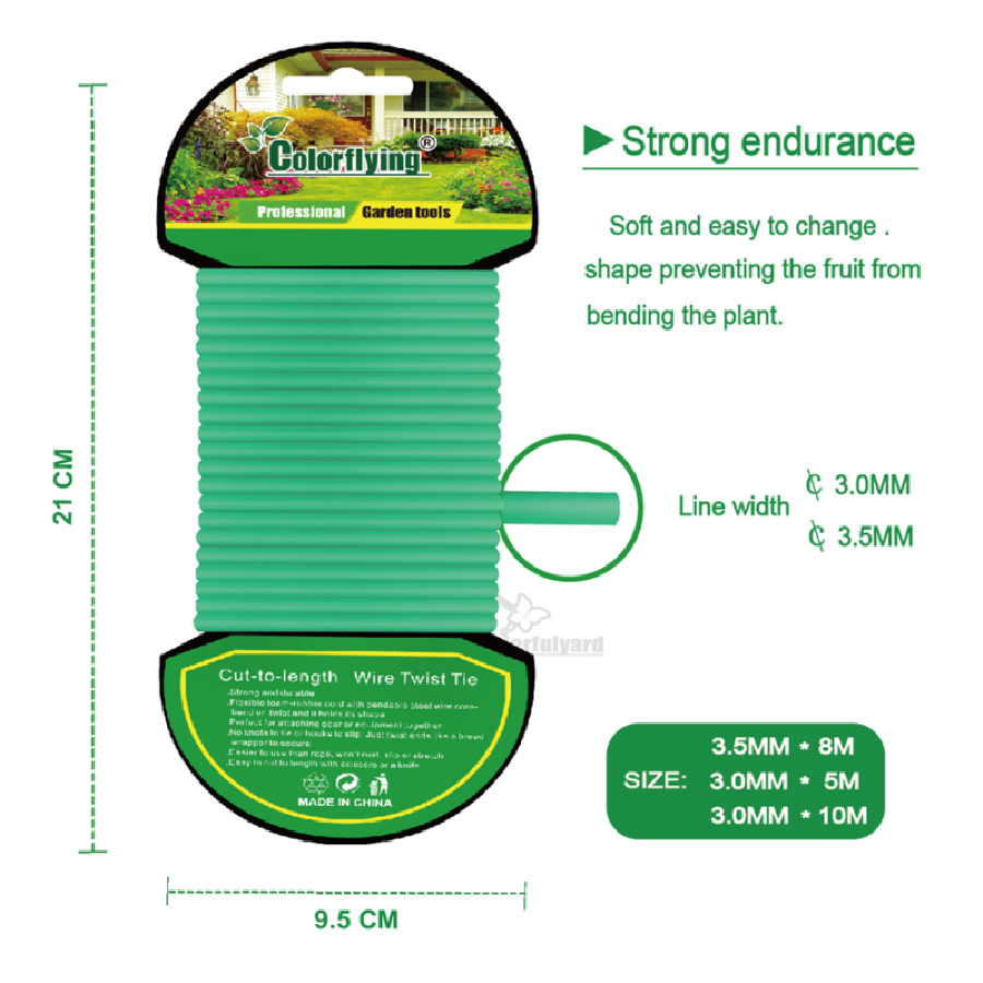 园艺扎带/植物软扎线/爬藤植物固定扎带/捆线/包塑扎线 / TWIST TIE详情4