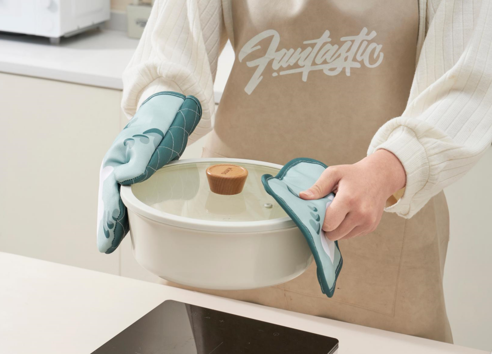 G33-1851耐高温烤箱手套防烫加厚手套厨房锅耳朵微波炉防滑手套皮手套皮手套详情图8