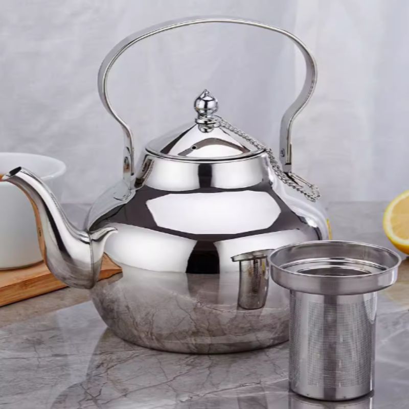 SAIDA Dingdang kettles 1L/1.5L/2L thickened stainless steel kettles suitable for restaurants, tea houses, hotels, commercial kettles for catering, and induction cookers details Picture