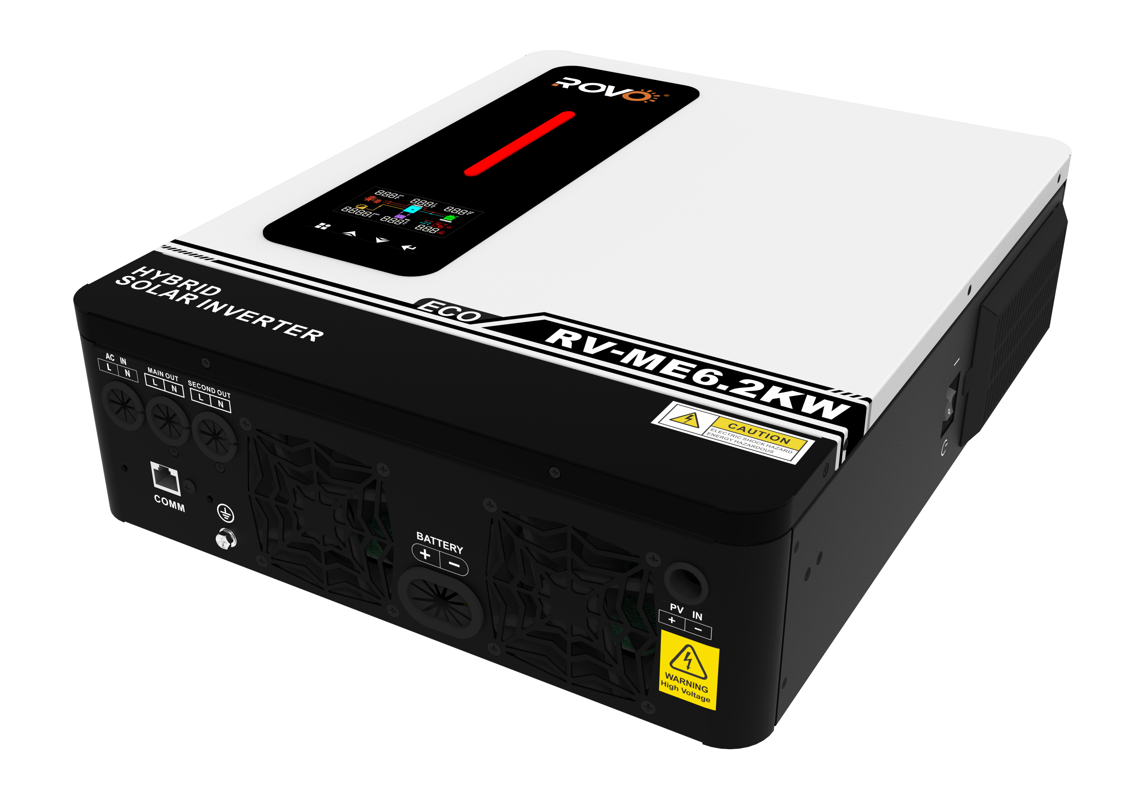 Rovo. Reverse Control Machine. The Rv - Me3.6 Kw (24 V) - The Rv - Me6.2 Kw (48) Specification drawing