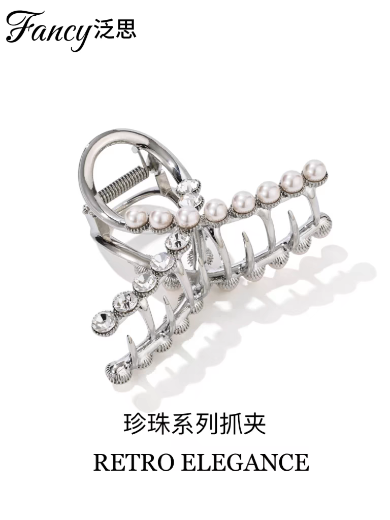 High-end large clamp silk scarf headwear, hair tie, elegant ladies' hair tie, hair accessory, simple and fashionable accessory, rubber band headwear, hair tie, daily accessory, good helper for hair care, hair accessory Specification image