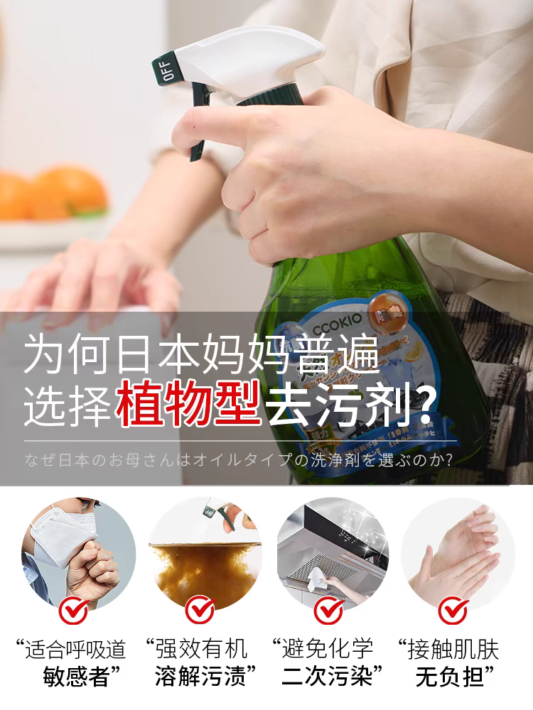 Japanese CCOKIO imported multi-functional cleaner, universal wall and bathroom cleaning liquid for household cleaning details Picture