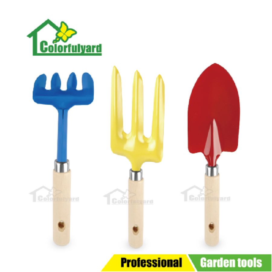 园林铲/花园铲工具三件套/锄头/花铲/草耙/三叉耙/GARDEN TOOLS