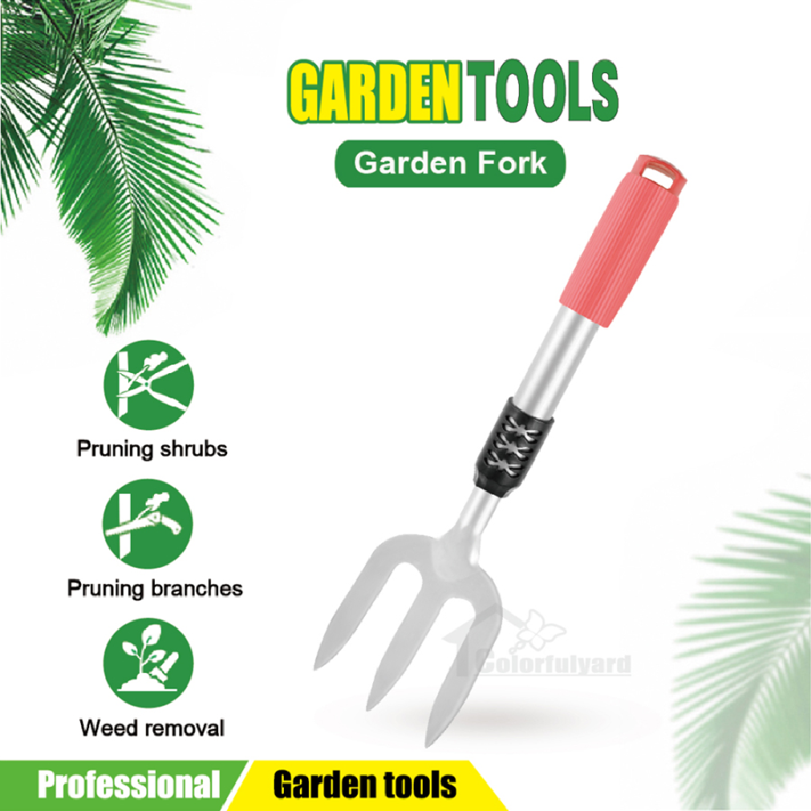 园林三叉铲/种花铲/园林锄头/园林花铲/枯叶耙/GARDEN TOOLS详情2